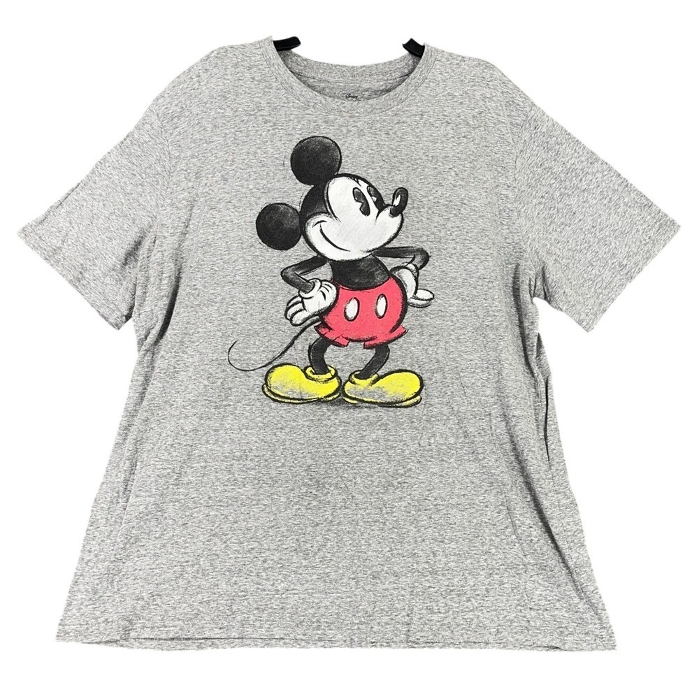 Retro Disney Mickey Mouse Graphic Tee Womens 2X Classic‎ Cartoon Fan Favorite